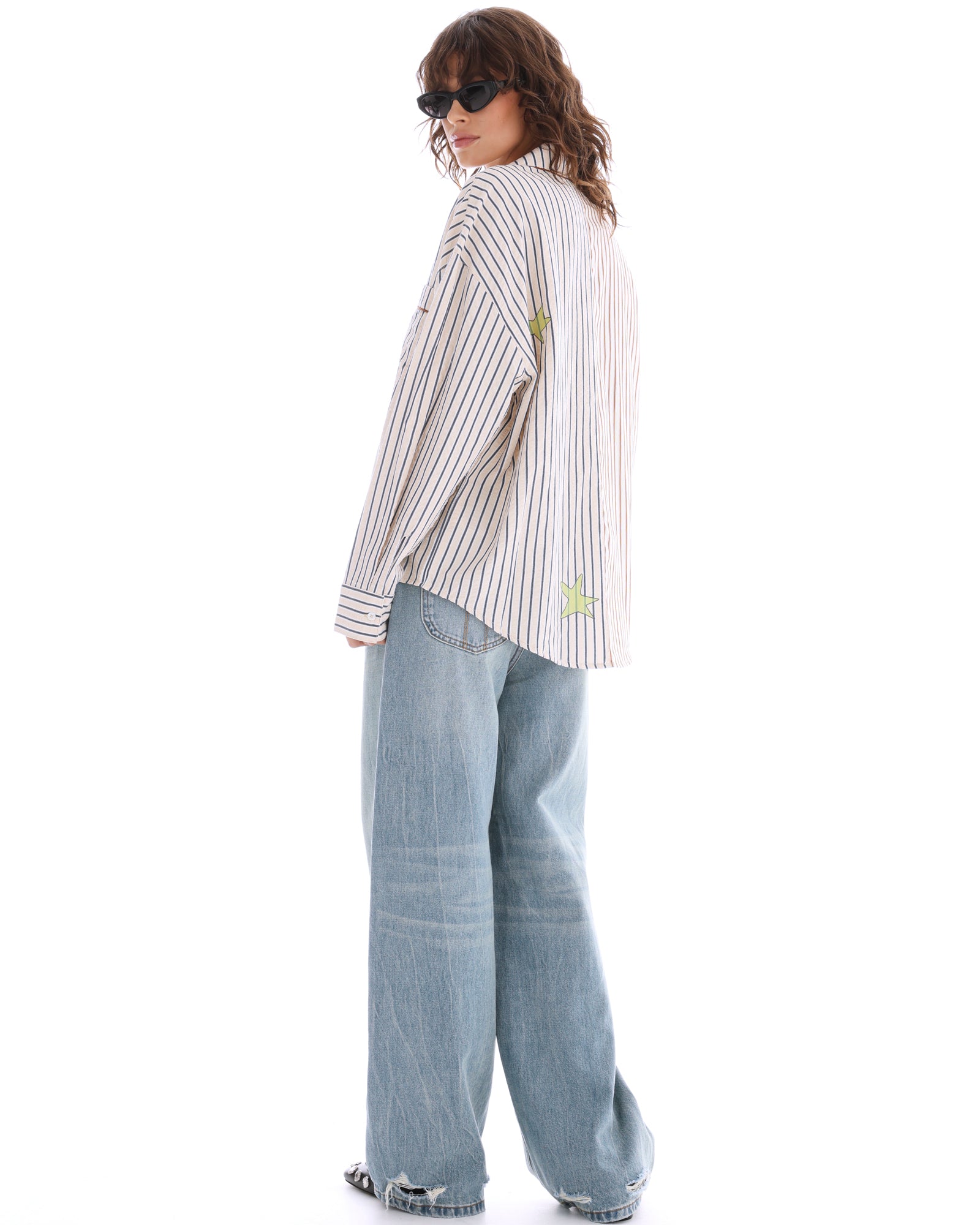 Old Faithful Jeans mit verdrehten Nähten