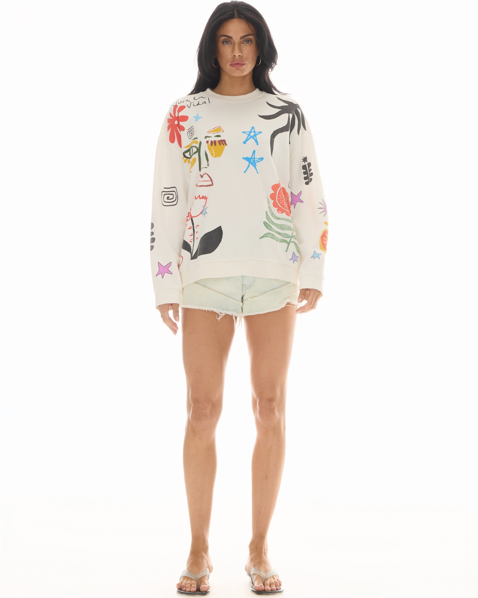 Illustrated Postcards Sweater