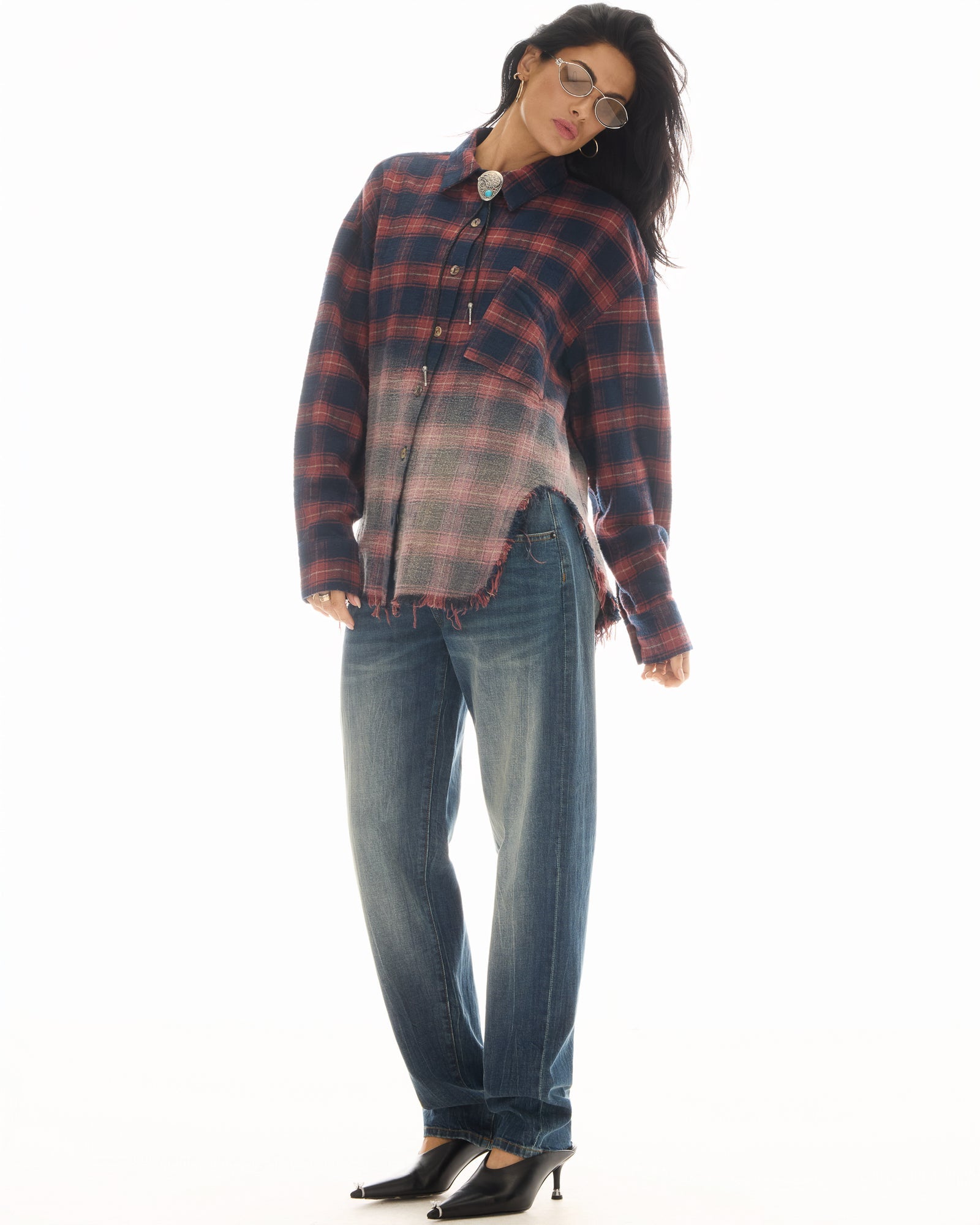 Cutaway Bleached Flannel Shirt THE TALES