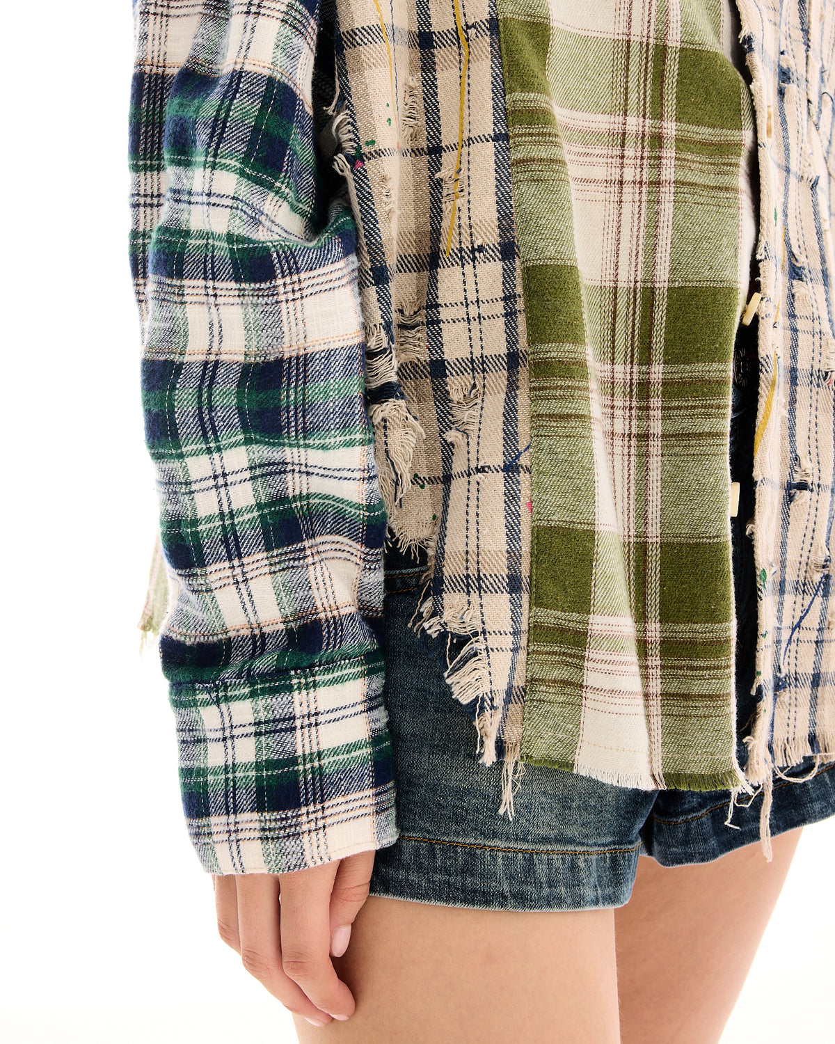 Reworked Artist Flannel Shirt