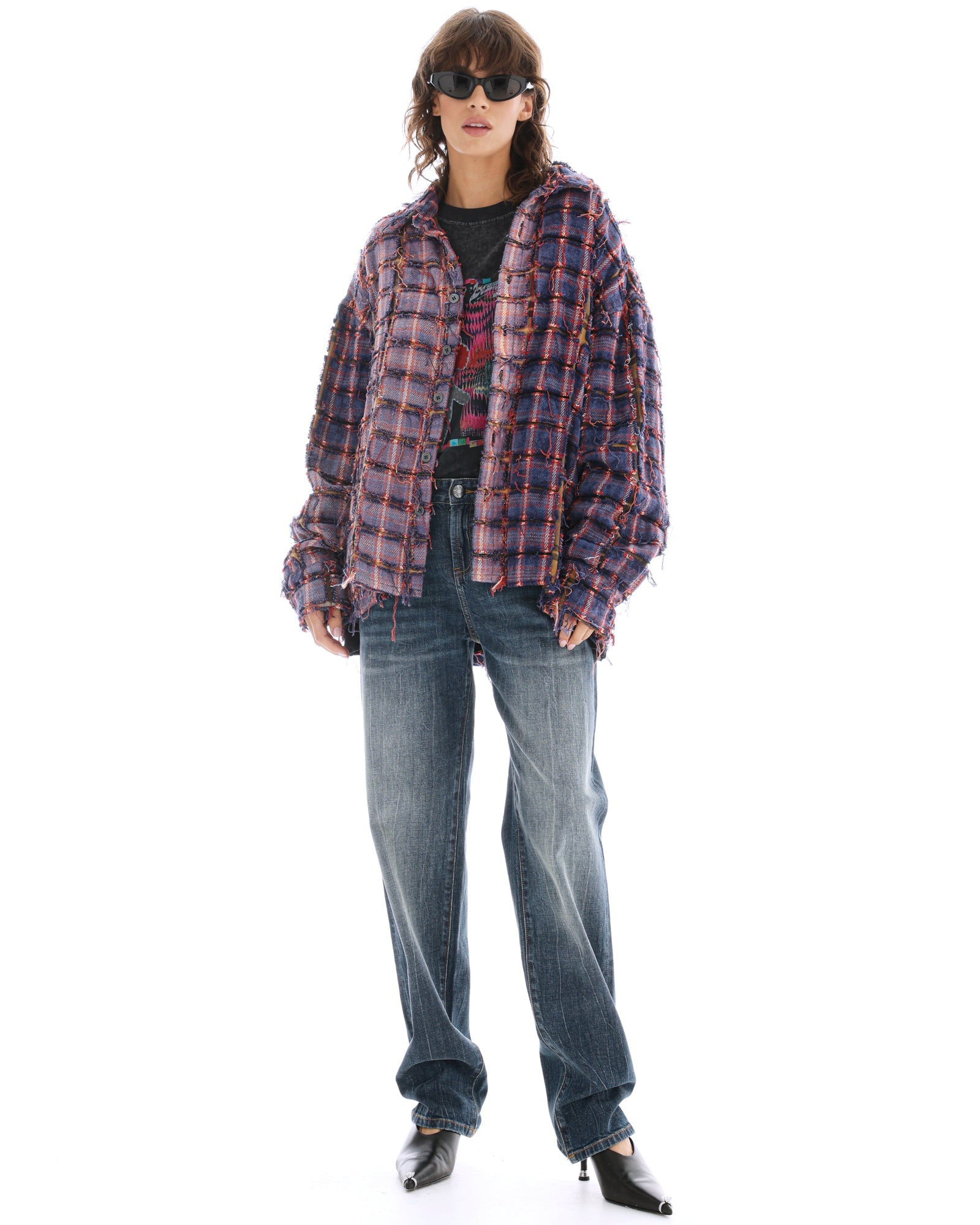 Check Flannel Bonded Jacket THE TALES