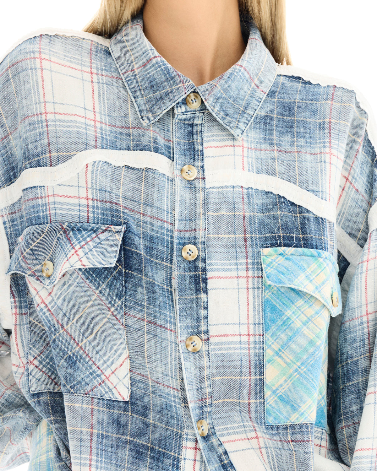 Patchwork Western Flannel Shirt THE TALES