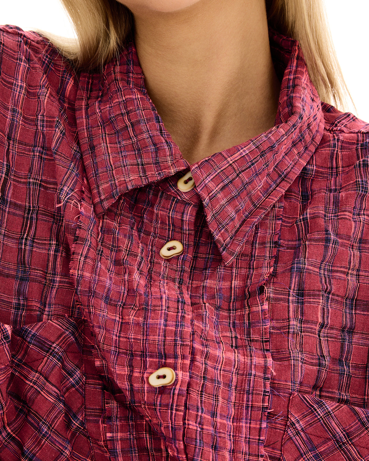 Summer Check Panelled Shirt