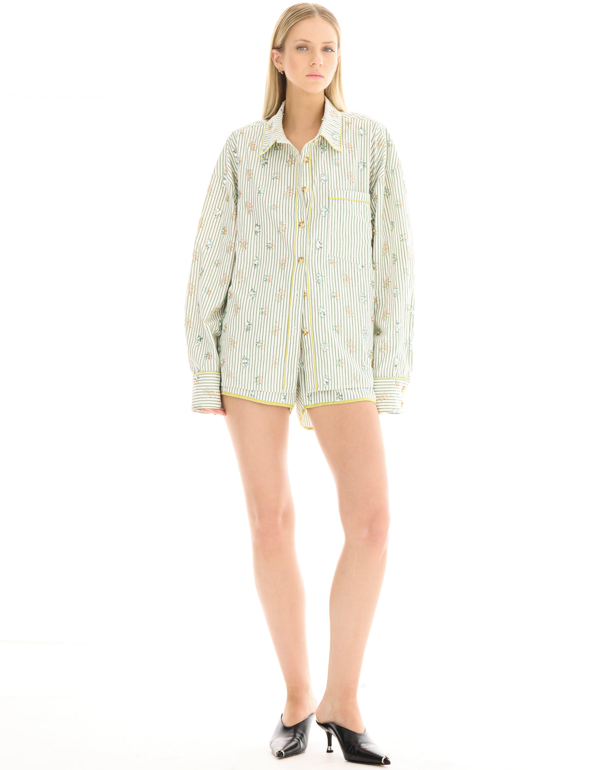 Embellished Stripe Party Shirt THE TALES
