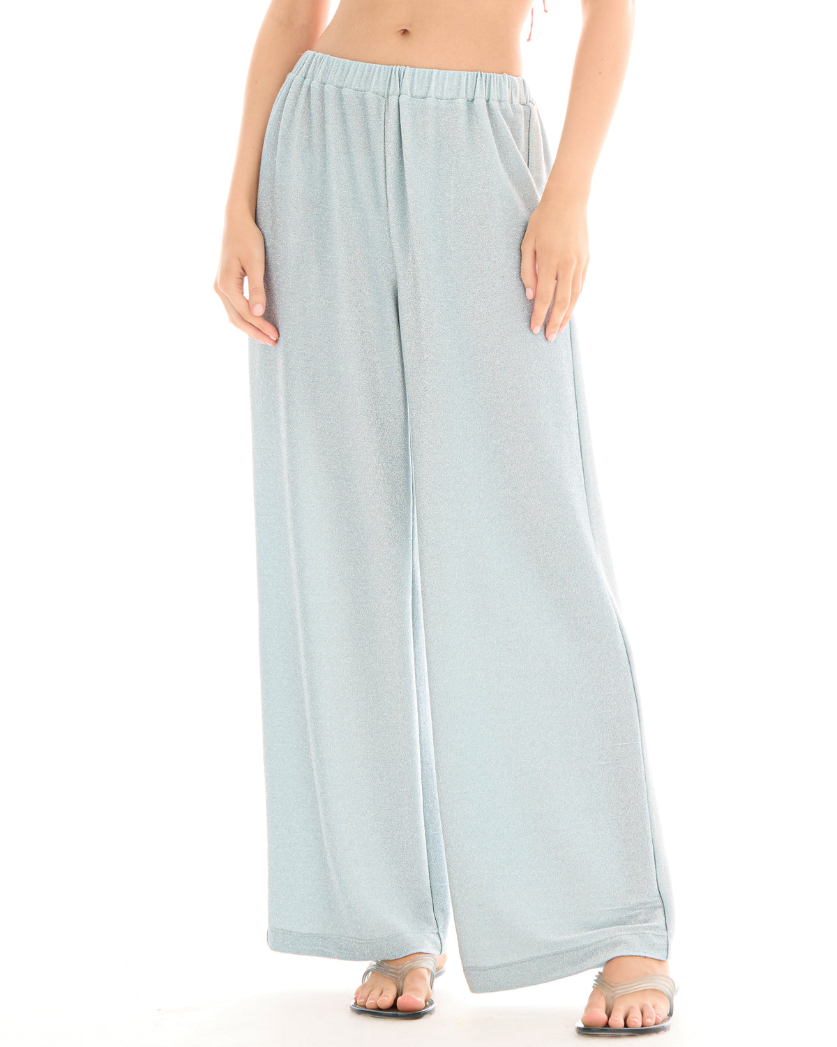 Fame Blue Lurex Pants THE TALES
