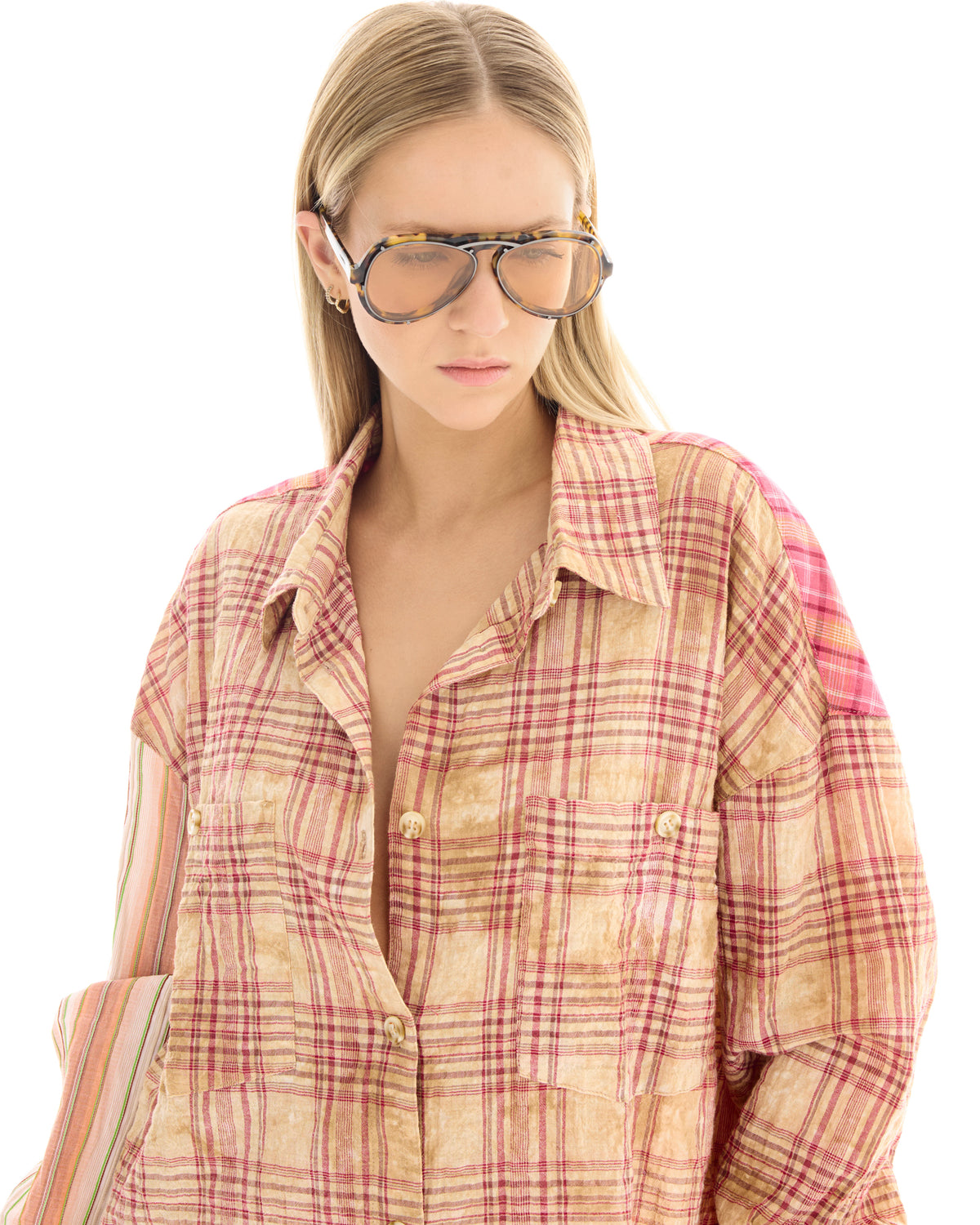 Summer Check Shirt Dress THE TALES
