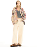 Patchwork Blanket Over Shirt