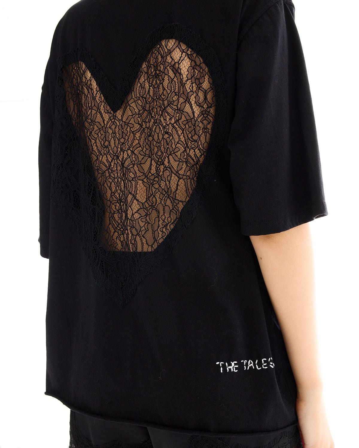 Lace Back Heart Street Tee