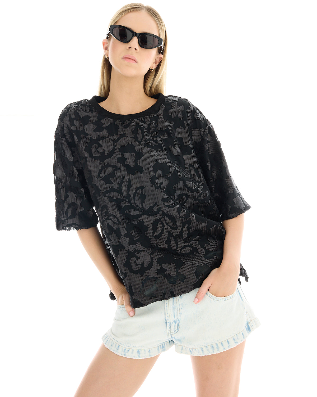 Sequin Street Tee