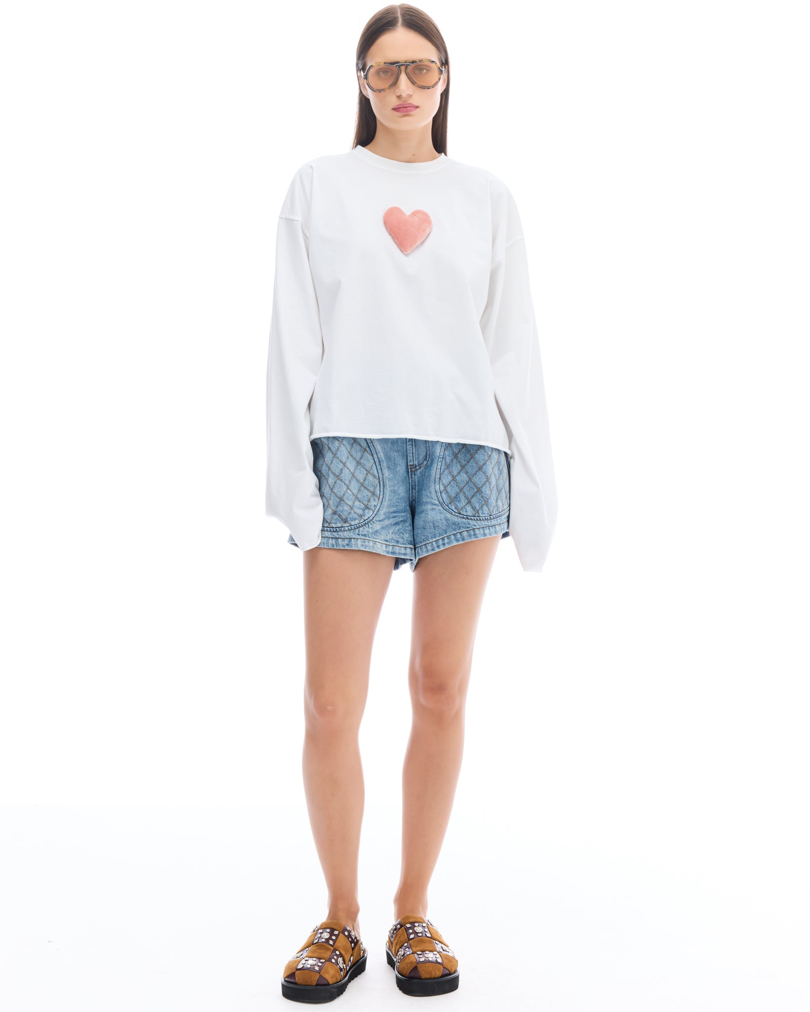 We Love Velvet Heart Long Sleeve Tee