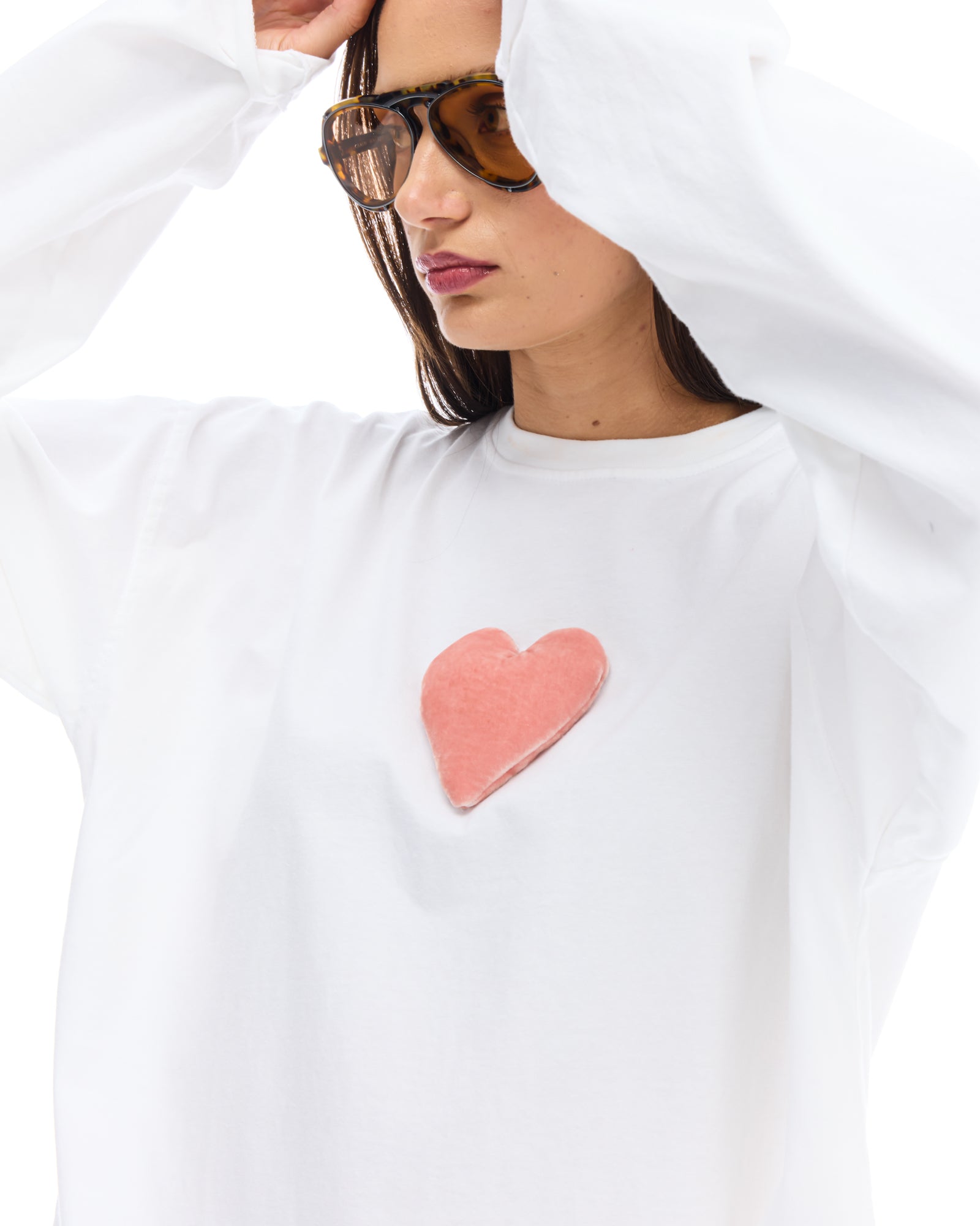 We Love Velvet Heart Long Sleeve Tee