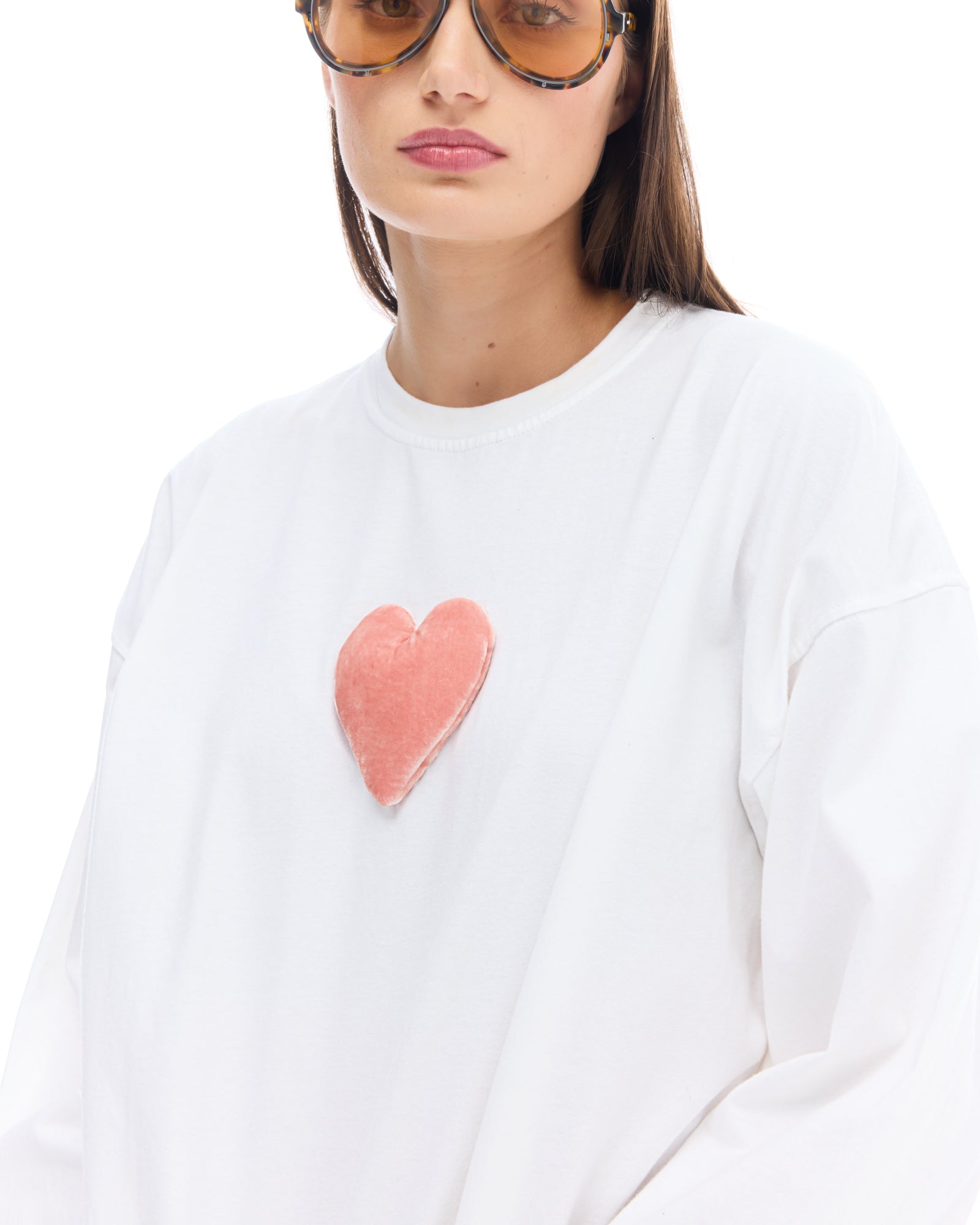 We Love Velvet Heart Long Sleeve Tee