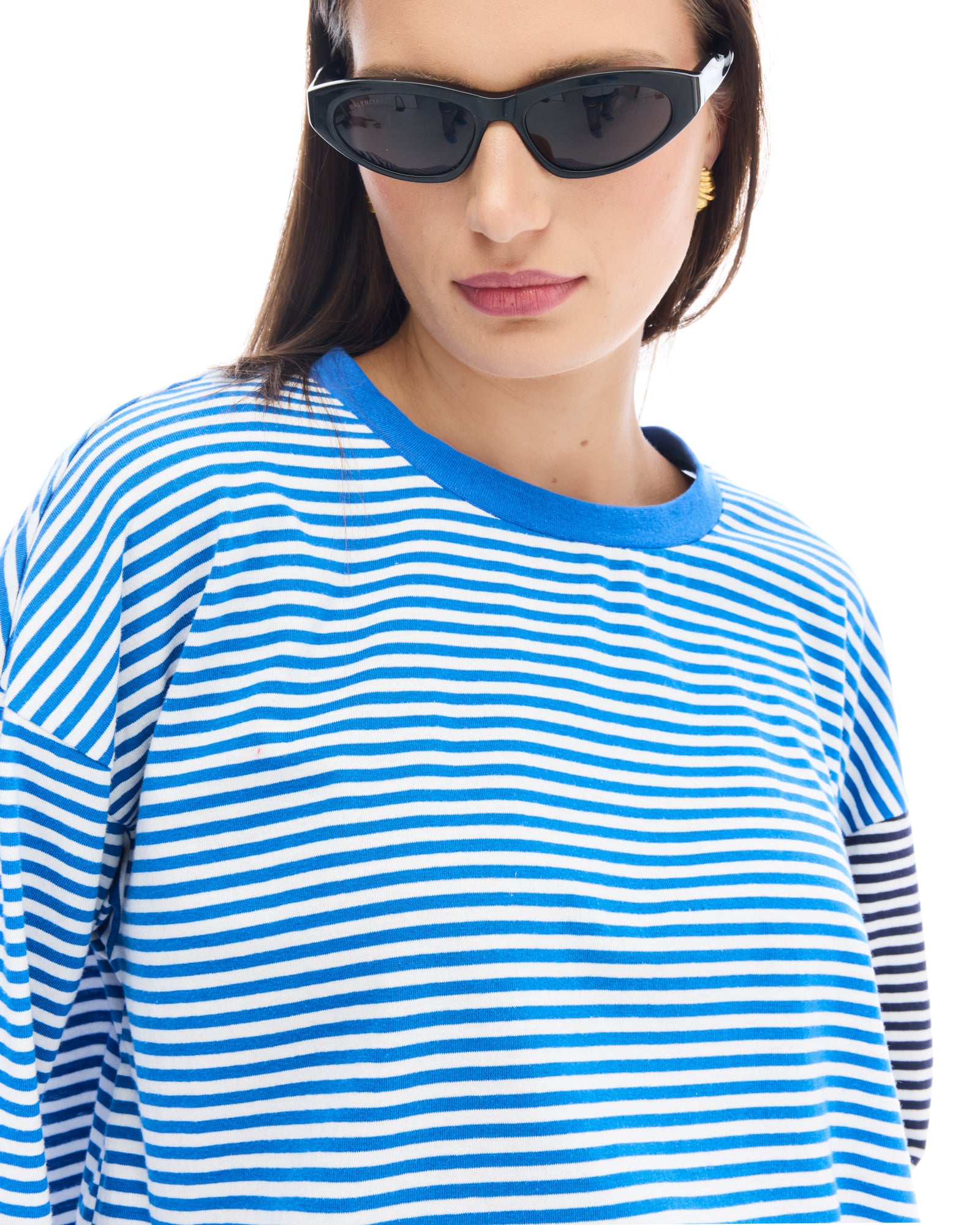 Lexy Patchwork Stripe Long Sleeve Tee