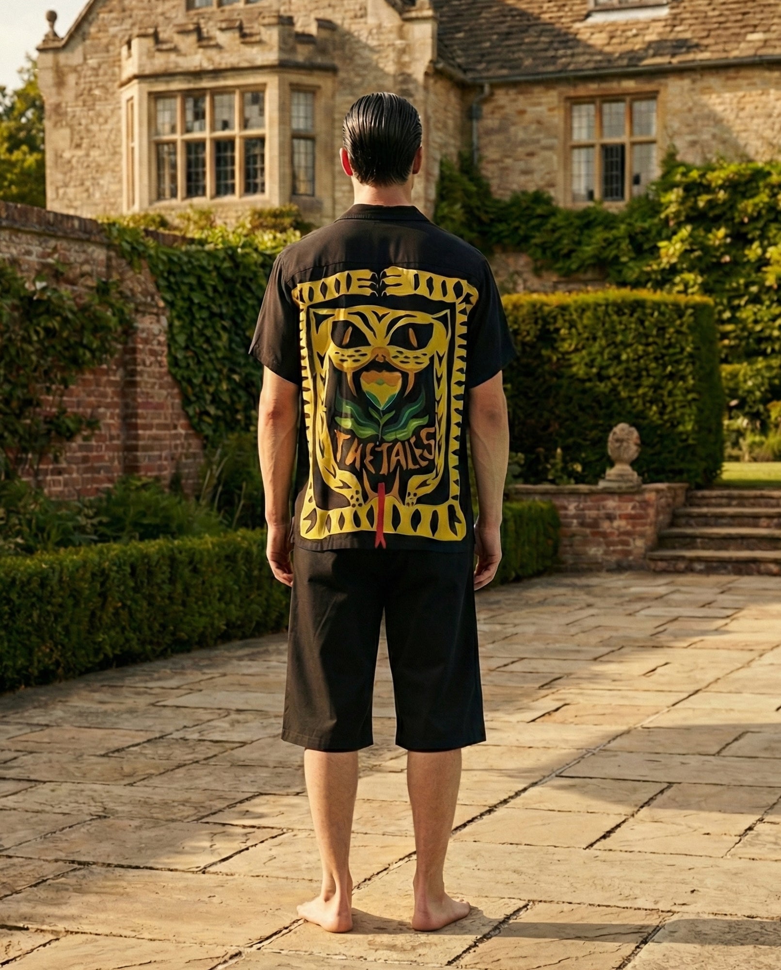 臥虎シルクシャツ