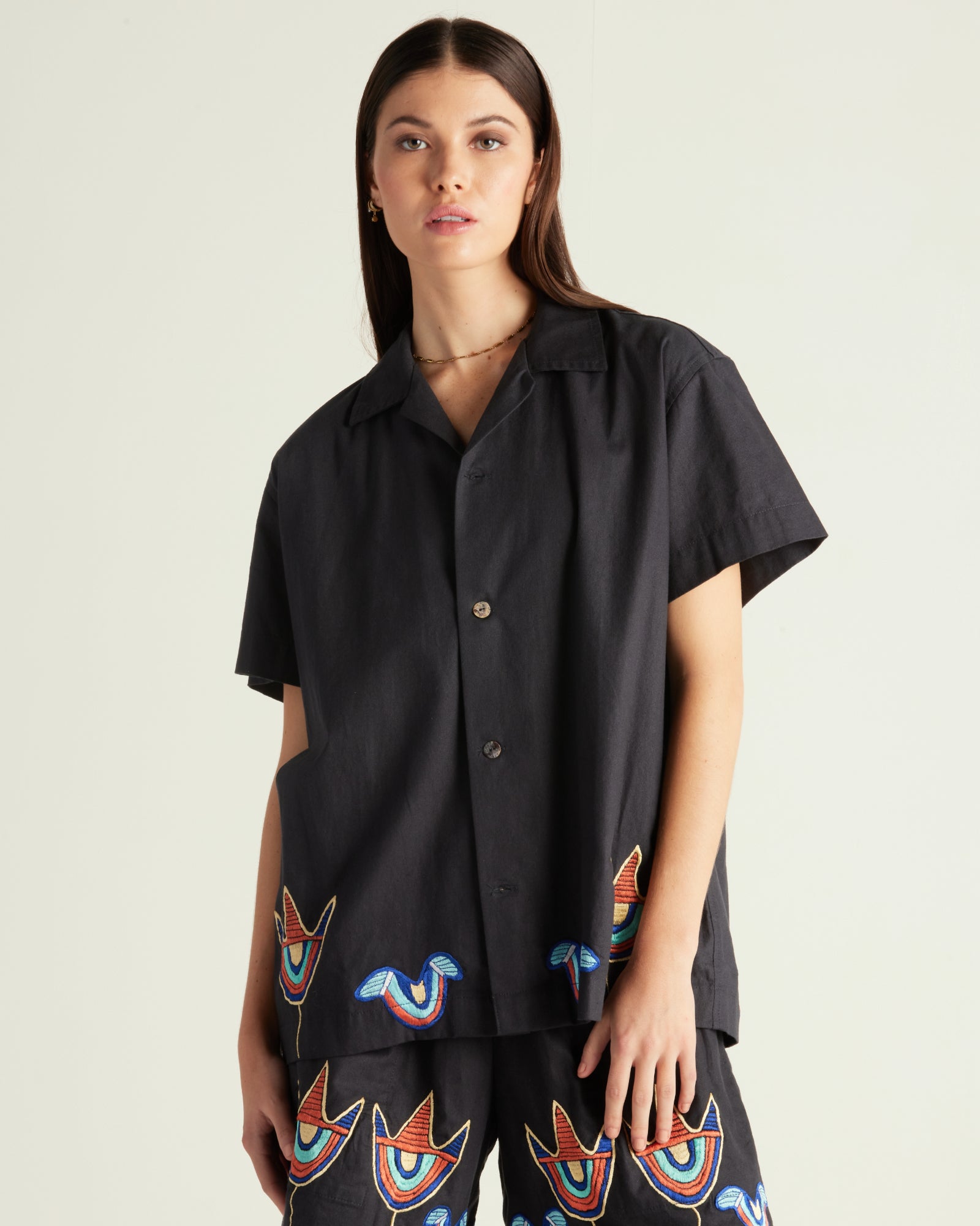 Toucan Embroidered Shirt