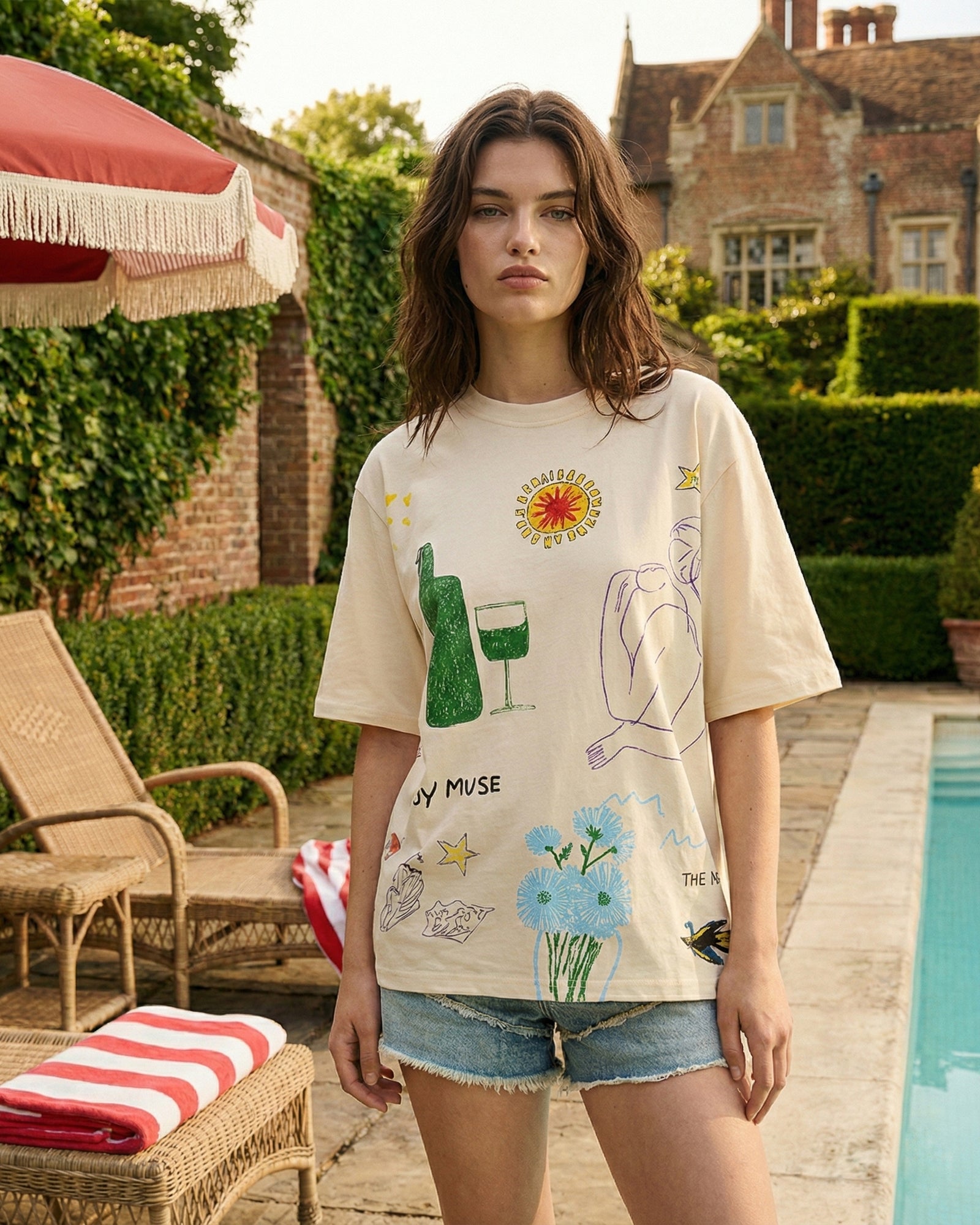 私のイラスト入りミューズTシャツ