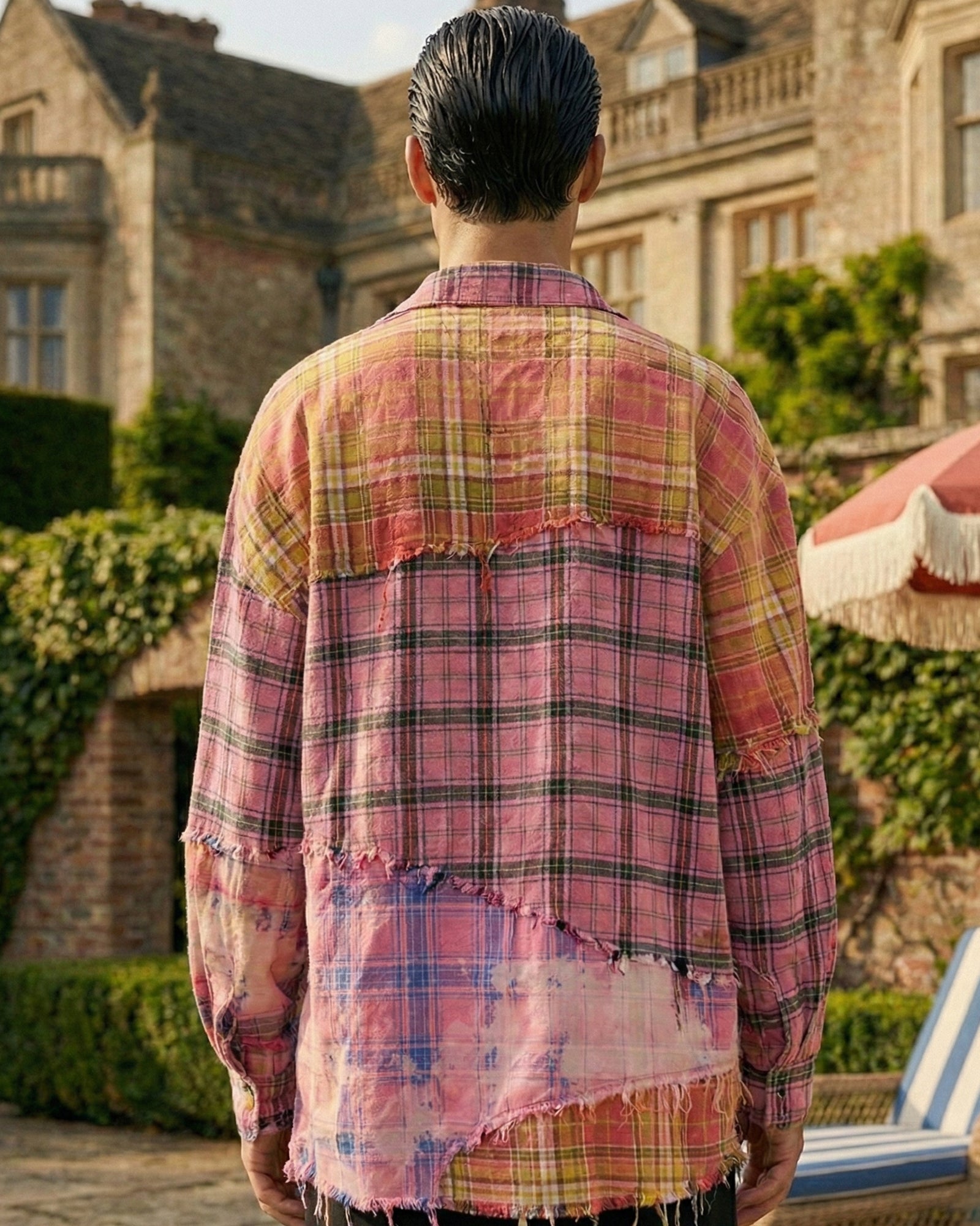 ザ・テイルズ ヴィンテージウォッシュフランネルシャツ