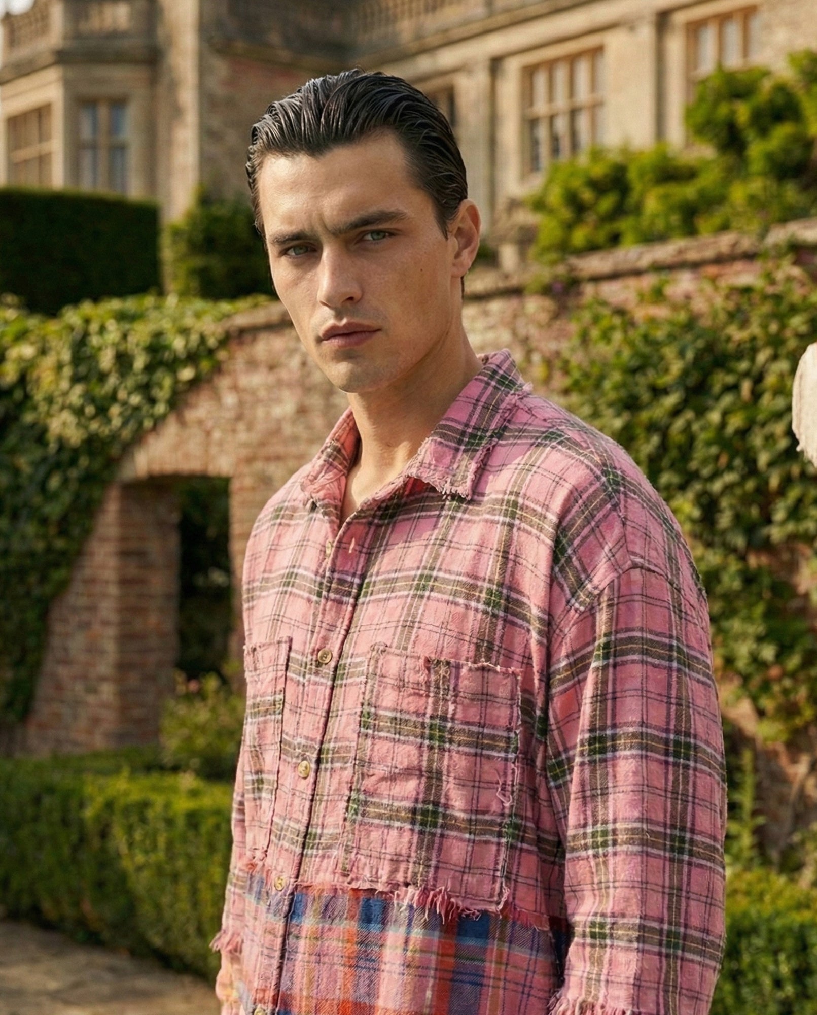 ザ・テイルズ ヴィンテージウォッシュフランネルシャツ